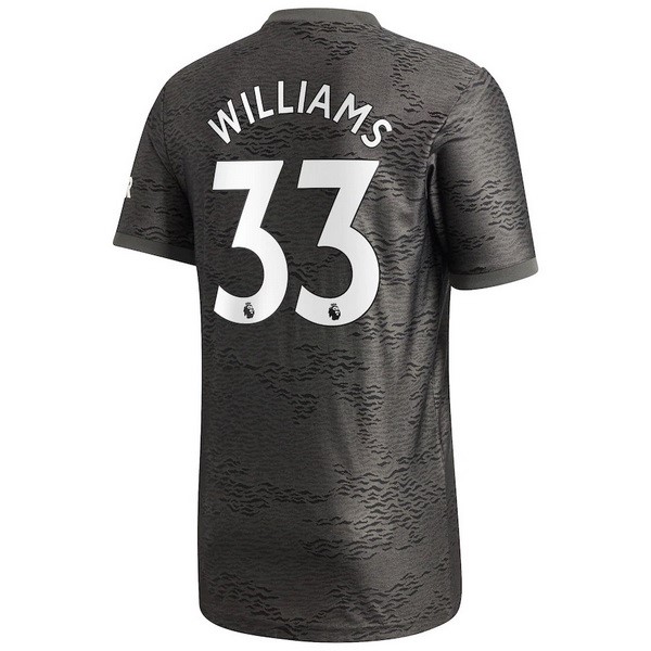 Camiseta Manchester United NO.33 Williams 2ª 2020 2021 Negro